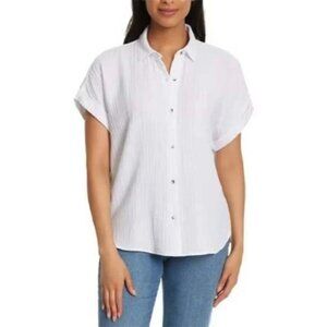 Jessica Simpson White Button Down Shirt